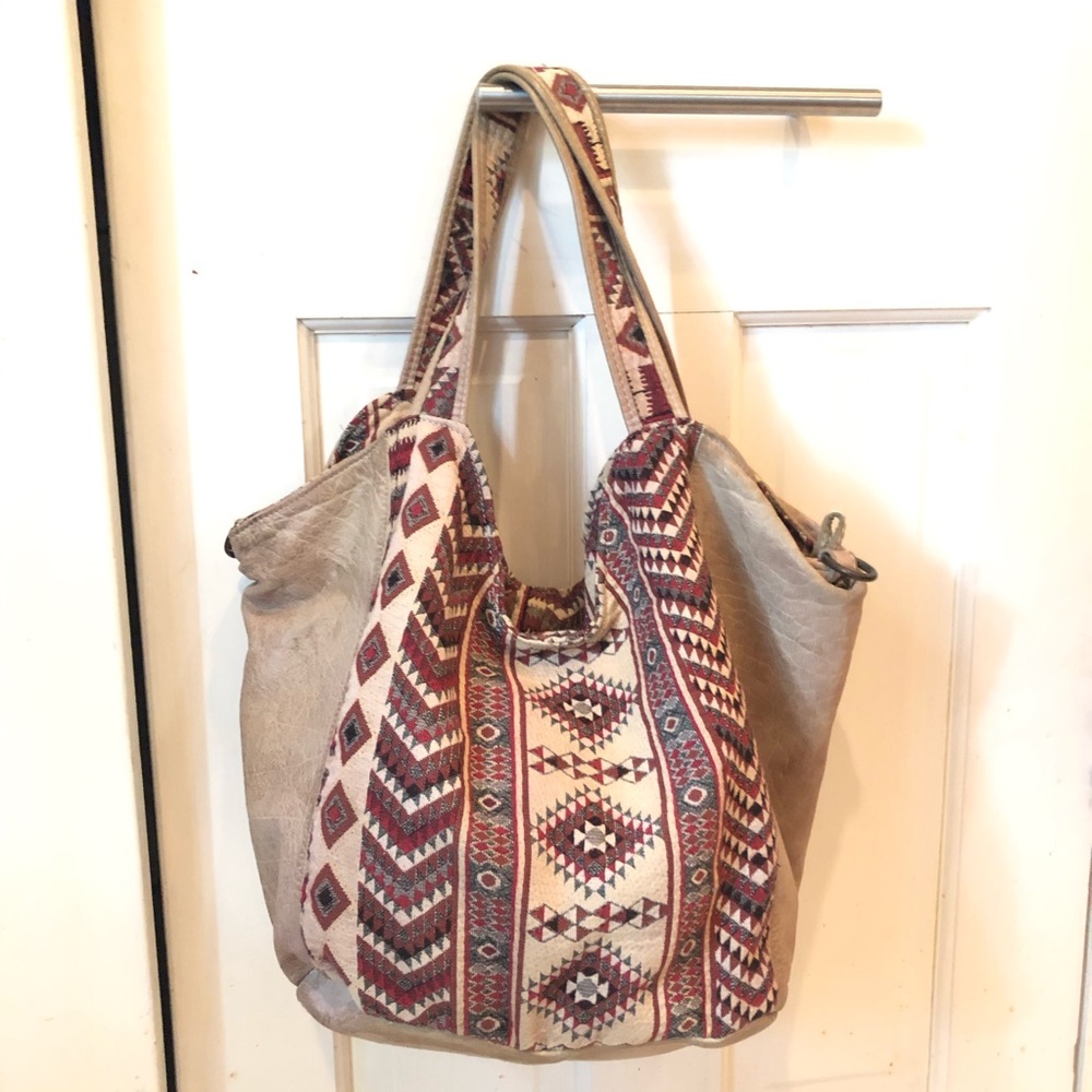 Free People southwestern-inspired hobo bag